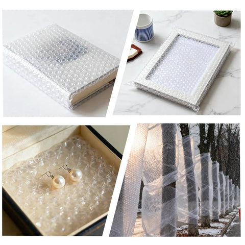 Two Pack 12 Inch By 72 Foot Ultra Thin Bubble Cushioning Wrap Nylon For Moving And Shipping Perforated Every 12 Inches used on book, frame, jewelry, outdoor.