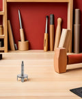 Bread Machine Bearing Sleeve Shaft Replacement Kit 6cm Iron Base Fork And Rotating Connecting Rod, silver metal shaft on workbench