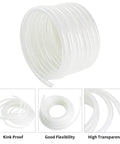 Clear braided PVC hose, 3/8 in ID × 19/32 in OD, 50 ft roll