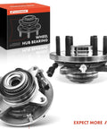 Two Front Wheel Bearing And Hub Assembly With ABS For Ford F 150 F150 2009 2010 4WD Only 6 Lug Compatible Replacement