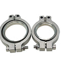 44mm V Band Flange Clamp Set For MVR Wastegate Replacement With Stainless Steel Inlet And Outlet Flanges Includes Screws Nuts And Seals