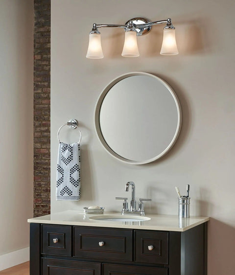 WS84228 Dope Chrome Finish Two Handle High Arc Bathroom Faucet With Mirror Shine Easy Four Inch Centerset Install Lever Temperature Control ADA
