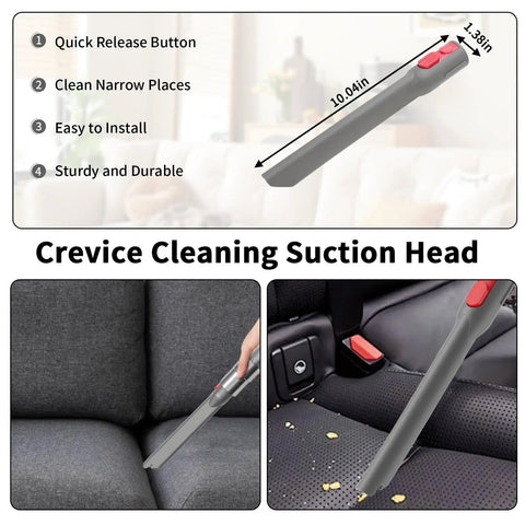 Crevice tool from Replacement Attachment Kit For V15 V15s V12 V11 V10 V9 V8 V7 Gen5 Cordless Vacuum Cleaners with Quick Release