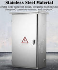 Heavy Duty 304 Stainless Steel Waterproof Electrical Box Enclosure For Street Lighting Weatherproof Junction Chest And Control Panel Cabinet Outdoor Grade