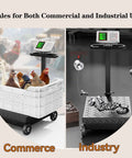 660lb Heavy Duty Floor Platform Scale With Wheels Workhorse Digital Scale For Weighing Luggage And Packages in commercial and industrial settings.