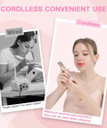 Image showing the Top Shelf Cordless Nail Drill Set Rechargeable Electric Nail File And Buffer in use for manicures.