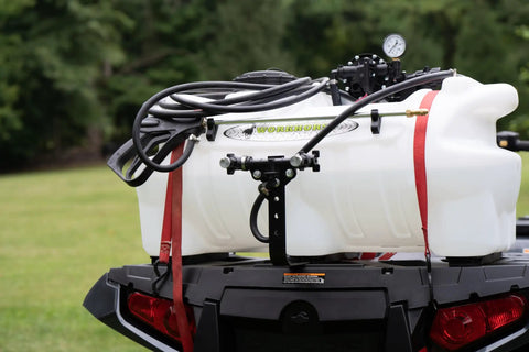 25 Gallon Boomless ATV Sprayer With Adjustable Spray Nozzle And Deluxe Pistol Grip For Precise Even Coverage Up To 24 Feet