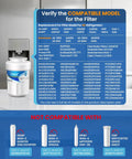 Refrigerator Water Filter RWF0600A That Fits GE MWF Series And More, NSF Certified 42 And 372 Lead Free, compatibility chart included