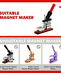 Suitable and unsuitable magnet maker machines for Bulk 100 Sets Square Button Parts For Fridge Magnet Maker Machine Kit