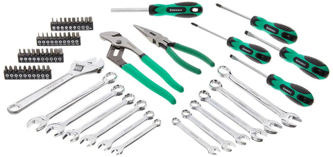 170-Piece Do-It-All Tool Kit And Socket Set With Cr-V Steel Heavy-Duty 72-Tooth Ratchets SAE And Metric Sockets Wrenches Screwdrivers