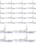 Lit 24 Pack LED Light Bulb Cords Kit With Switch 6 Ft Warm White Wire Salt Lamp Style Accessory Cords Replacement Easy