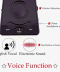 Digital Metronome For Piano Guitar Violin Ukulele Cello Flute With LED Display rotary tempo knob featuring voice function.