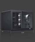 Fingerprint Safe Box For Home Security Grab And Go Quick Access Safe For Cash Jewelry And Valuables 1.0 Cubic Feet interior