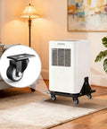 Heavy Duty 2 Inch Caster Wheels Set Of Four 600 Lb Industrial Swivel Casters Black Polyurethane Rollers on mobile air conditioner.