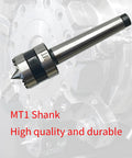 Built Tough MT1 Morse Taper Drive Center With Spiked Seven Eighth Inch Crown Teeth Made From High Quality Steel for lathe work.
