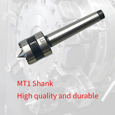 Built Tough MT1 Morse Taper Drive Center With Spiked Seven Eighth Inch Crown Teeth Made From High Quality Steel for lathe work.