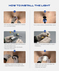 Step-by-step guide to install Four Inch LED Recessed Downlight With Junction Box 3000K Soft White 10.5W 920 Lumens Dimmable.