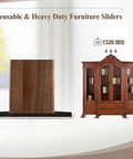 Heavy Duty Furniture Sliders For Carpet And Hardwood Floors large glide pad beside a wooden cabinet, designed for moving heavy furniture.