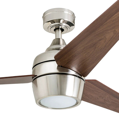 52 Inch Ceiling Fan With Light And Remote Control For Large Indoor Rooms Ideal For Living Rooms And Offices, LED Indoor Fan