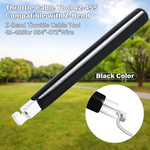 Must Have Z Bender Cable Tool for Precise 0.054 and 0.072 Inch Throttle Cables, black color, shown with bending function