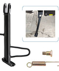 Motorcycle Kickstand For Dirt Bike Sidestand Made From Heavy Iron With Anti Oxidation Coating Includes Spring And Hardware Screws 18 Cm