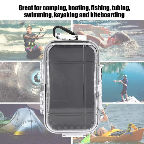 Waterproof Storage Case For Outdoor Gear And Survival Kits Shockproof Dry Box With Airtight Seal Transparent Carry Box For Boating Camping And Travel Built Tough Leakproof Plastic Storage Container