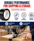 Tough As Nails White Packing Tape That Holds Boxes Tight For Shipping Moving Or Warehouse Projects Real Deal Acrylic Adhesive Keeps Bundles Secure While Making Color Coding Quick And Simple, black tape on shipping box.