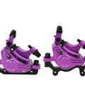 Top Shelf Mechanical Disc Brake Pair Aluminum Alloy Build For Mountain And Road Bikes Beast Mode Stopping Power Plug And Play Setup Killer Look In Violet Finish