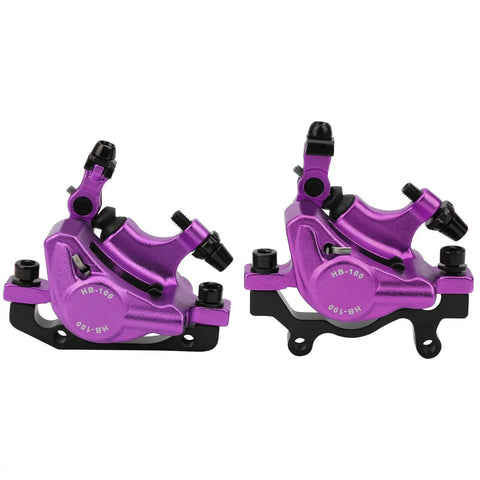Top Shelf Mechanical Disc Brake Pair Aluminum Alloy Build For Mountain And Road Bikes Beast Mode Stopping Power Plug And Play Setup Killer Look In Violet Finish