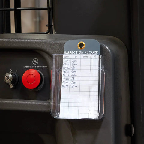 Equipment Inspection Tags 24 Pack 6 by 3 Inches White PVC Waterproof and Rip-Resistant With Eyelets