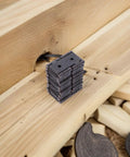 Stack of Vintage Bronze Gate Hinges Set, 10 Pcs, Tough As Nails Heavy Duty Folding Door Hinges 54x47mm on wood surface