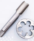 Right Hand 1 Inch 20 UNEF Tap And Die Set In HSS for Metalworking tool, showing precision threading details