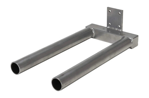 Rock Solid Double Spindle Manual Work Positioner Attachment Handles Heavy Lifting Without Breaking A Sweat Narrow Frame with smooth silver steel finish.