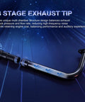 Three Stage Exhaust Header Pipe Fits 212cc 196cc 224cc Go Karts And Gas Mini Bikes, Built For High Temp Tough Metal