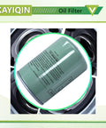 Heavy Duty Oil Filter For Bds Trek Es Vs Air Compressors shown from the side, green canister with specifications visible.