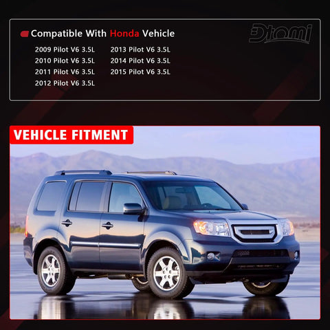 SUV compatible with Engine Air Intake Hose Tube With Clamps For Honda Pilot 3 5L V6 2009 2010 2011 2012 2013 2014 2015