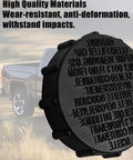 Ford Brake Master Cylinder Fluid Reservoir Cap Replacement BRFC4 with text on cap, truck in background