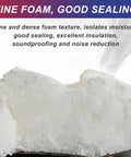 Heavy Duty Closed Cell Spray Foam Insulation Kit Self Expanding Polyurethane shows fine foam texture for sealing and insulating.