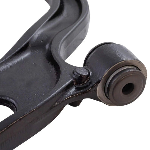 Close-up of lower control arm with ball joint from beefed up front steering and suspension kit for 2010-2012 Ford Taurus Lincoln MKS