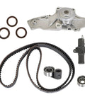 Fresh Timing Belt Kit Water Pump Replacement For Honda Accord Crosstour Odyssey 3.5L V6 2003 To 2017 parts kit on white background