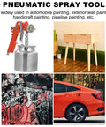 Pro Grade Pneumatic Paint Spray Gun With Adjustable Flow Control Knob For Furniture Cars Fences And Porch Touch Ups delivers precision painting.