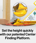 Grab This Knockout Lock Miter Router Bit For Flawless Woodworking Joints With Zero Sweat Setup And A Pro Grade Half Inch Shank That Guarantees Dead On Cabinet Alignment Every Single Project, showing the Center Finding Platform adjustment.