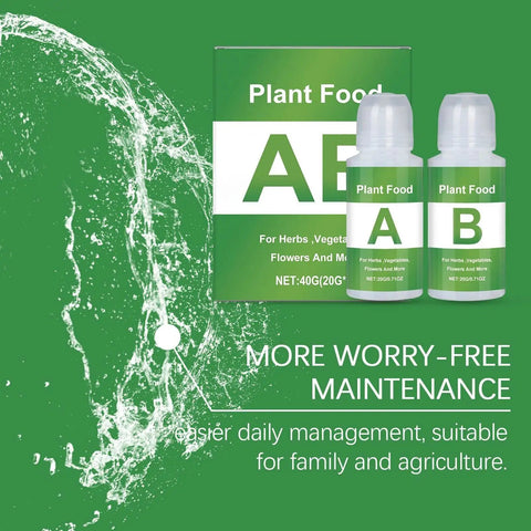 Pro Grade Hydroponic Nutrients A And B bottles with packaging for indoor plants fertilizer and plant food solutions