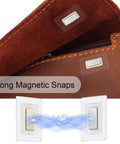 Dead Simple Hidden Magnetic Snaps For Clothing And Purses Measuring One Point Five By One Inch Transparent PVC Edges with strong closure.