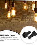 20 Pcs Black Ul Twist Lamp Turn Knobs Replacement Light Switch Knobs For Home Use Easy Install No Fuss Compact Electrical Control Accessories Durable Plastic
