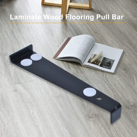 Heavy Duty Pull Bar For Laminate And Vinyl Plank Flooring Installation 12.2 Inch Long 4mm Thick Upgraded Tool on wood floor