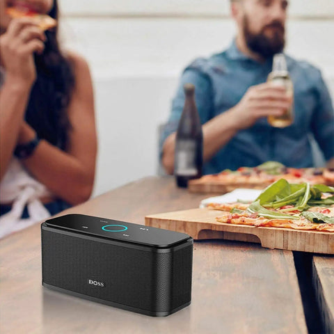 12W Bluetooth Speaker With Rich Bass And Crystal Clear Sound, IPX5 Waterproof, 20 Hour Playtime, Capacitive Touch Controls