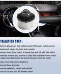 Installation steps for Direct Fit HVAC Blower Motor Replacement Front Fan Assembly 700258 for Kia Sorento and Hyundai models