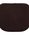 Brown U Shaped Foam Seat Cushions For Dining Chairs And Office 17 By 15 Inches Thick High Density Foam Non Slip Grip