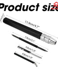 4 Piece Triangular Scraper Deburring Tool Set With Adjustable Trimming Blades And SC1300 Handle showing dimensions